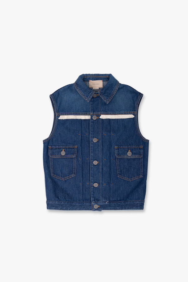 Kids jean vest best sale